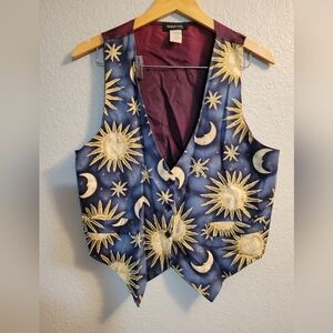 Vintage Robyn Lyn Celestial Sun and Moon Vest